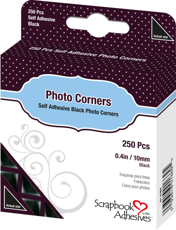 SCRAPBOOK ADHESIVES PHOTO CORNERS CLEAR 250 SCRAPBOOK ADHESIVES PHOTO CORNERS CLEAR 250