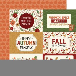 Echo Park I Love Fall 12X12 6X4 Journaling Cards