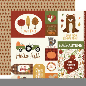 Echo Park I Love Fall 12X12 Multi Journaling Cards