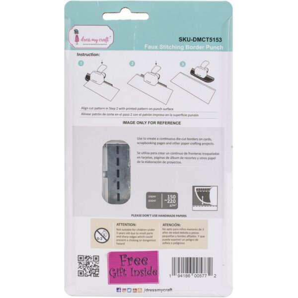 DRESS MY CRAFT FAUX STITCHING BORDER PUNCH