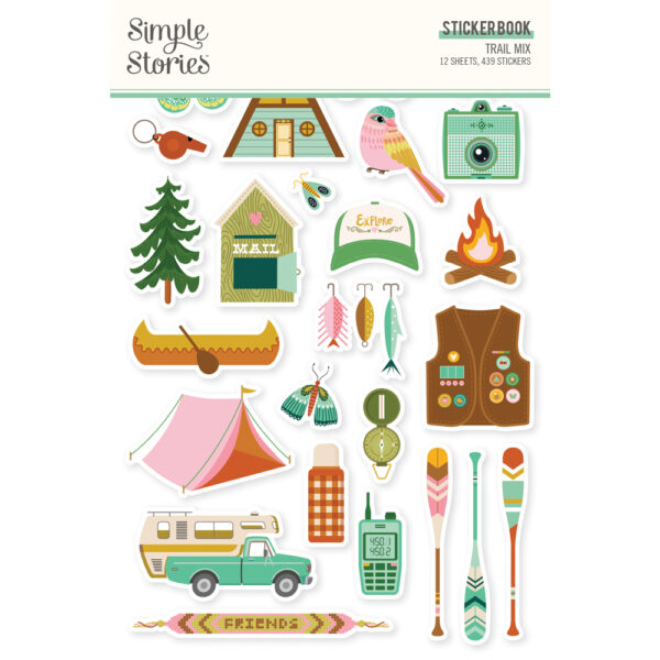 Simple Stories Trail Mix Sticker Book Simple Stories Trail Mix Sticker Book