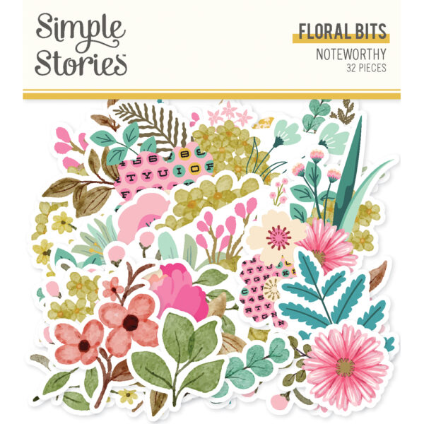 Simple Stories Noteworthy Floral Bits & Pieces Simple Stories Noteworthy Floral Bits & Pieces