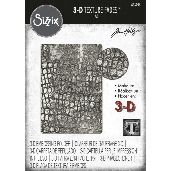 Sizzix Embossing Folder 3D Reptile Sizzix Embossing Folder 3D Reptile