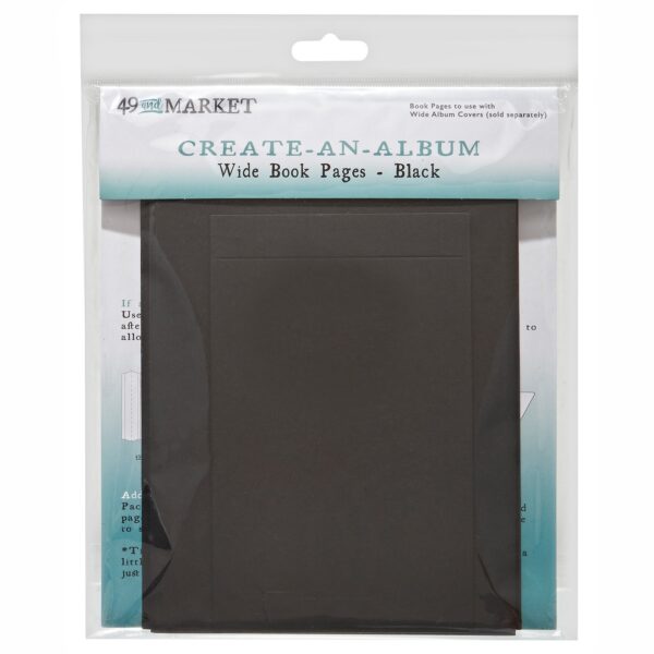 49 & MARKET WIDE BOOK PAGES BLACK 49 & MARKET WIDE BOOK PAGES BLACK