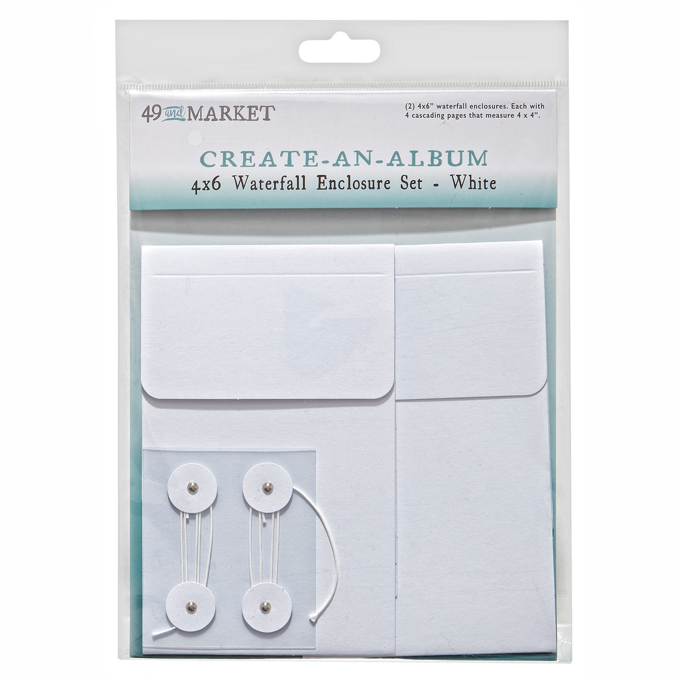 49 & MARKET WATERFALL ENCLOSURE WHITE 4X6