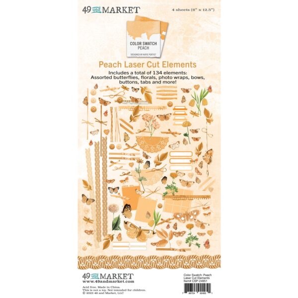 49 & Market Color Swatch Peach Elements