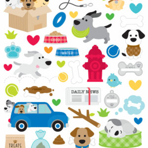 Doodlebug Doggone Cute Icons Sticker