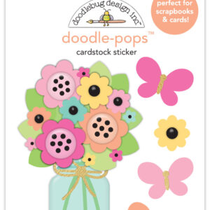 DOODLEBUG HELLO AGAIN DOODLEPOP BUTTERFLY BOUQUET
