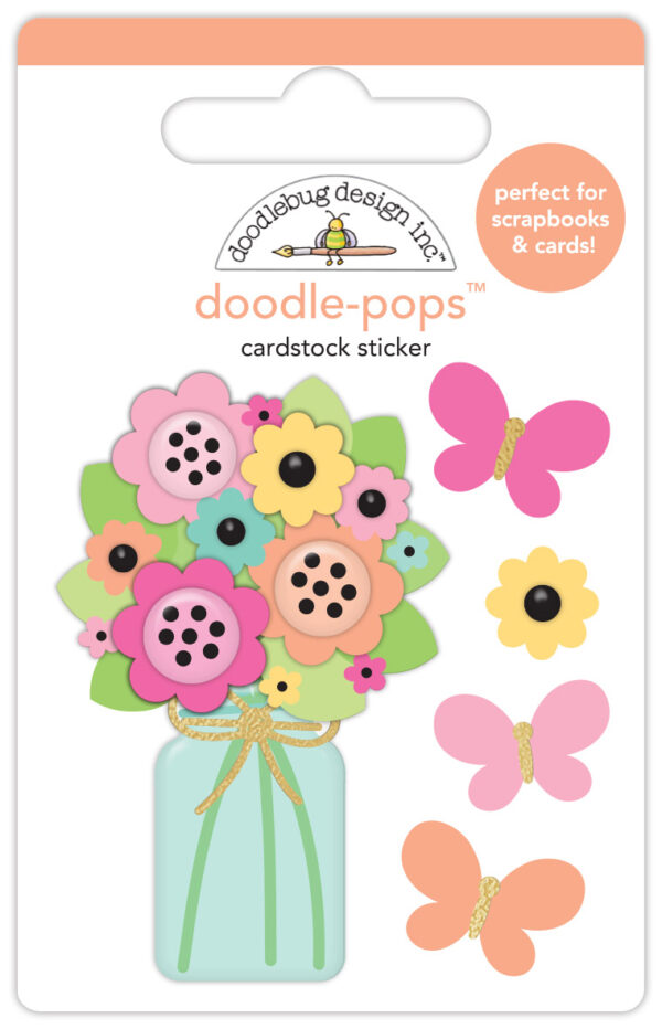 DOODLEBUG HELLO AGAIN DOODLEPOP BUTTERFLY BOUQUET DOODLEBUG HELLO AGAIN DOODLEPOP BUTTERFLY BOUQUET