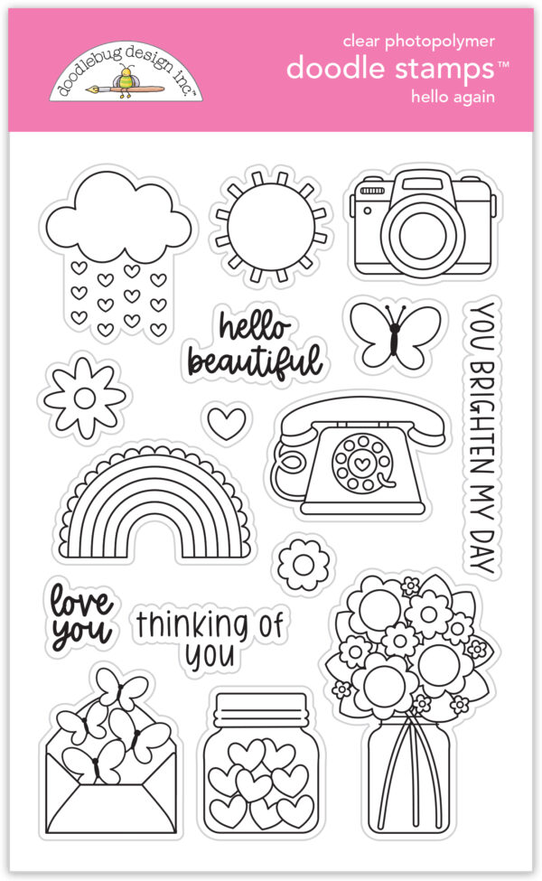 Doodlebug Hello Again Doodle Stamps Doodlebug Hello Again Doodle Stamps