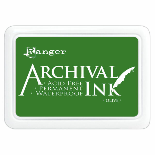 Ranger Archival Ink Pad Olive Ranger Archival Ink Pad Olive