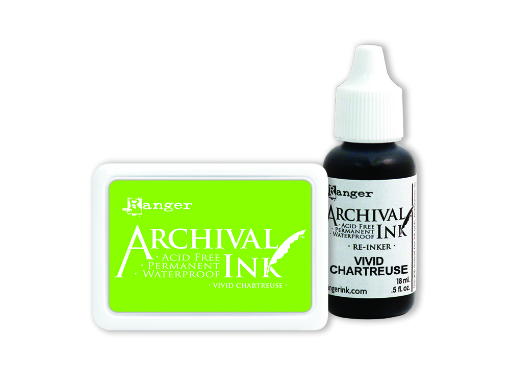Ranger Archival Reinker Vivid Chartreuse