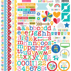 Bella Boulevard Birthday Bash Doohickey Cardstock Stickers