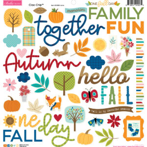 Bella Boulevard One Fall Day Ciao Chipboard Icons