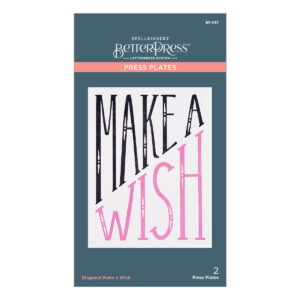 Spellbinders Betterpress Plate Diagonal Make A Wish