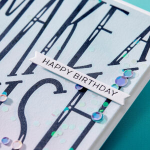 Spellbinders Betterpress Plate Diagonal Make A Wish