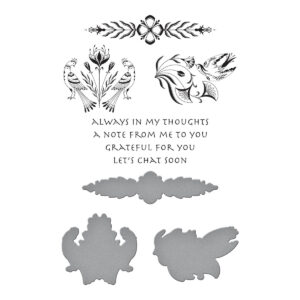 Spellbinders Betterpress Plate Let's Chat Soon Ic