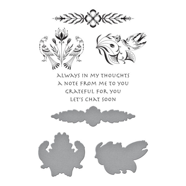 Spellbinders Betterpress Plate Let's Chat Soon Ic