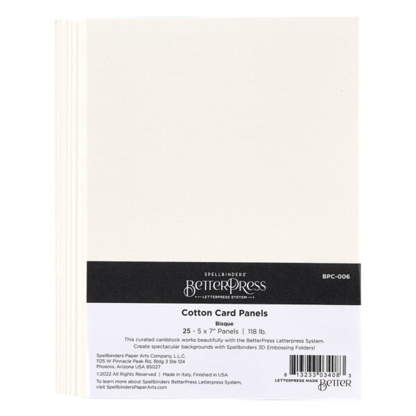 Spellbinders Betterpress A7 118 Lb Card Panel Bisque Spellbinders Betterpress A7 118 Lb Card Panel Bisque