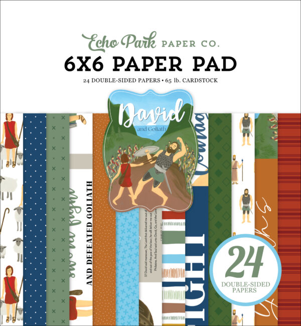 Echo Park Bible Stories David and Goliath 6X6 Paper Pad