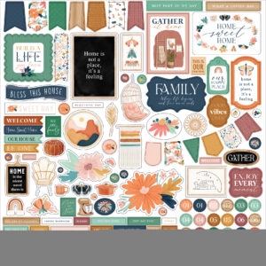 Carta Bella At Home 12X12 At Home Element Sticker
