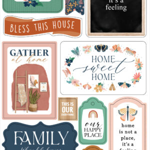 Carta Bella At Home 6X13 Chipboard Phrases