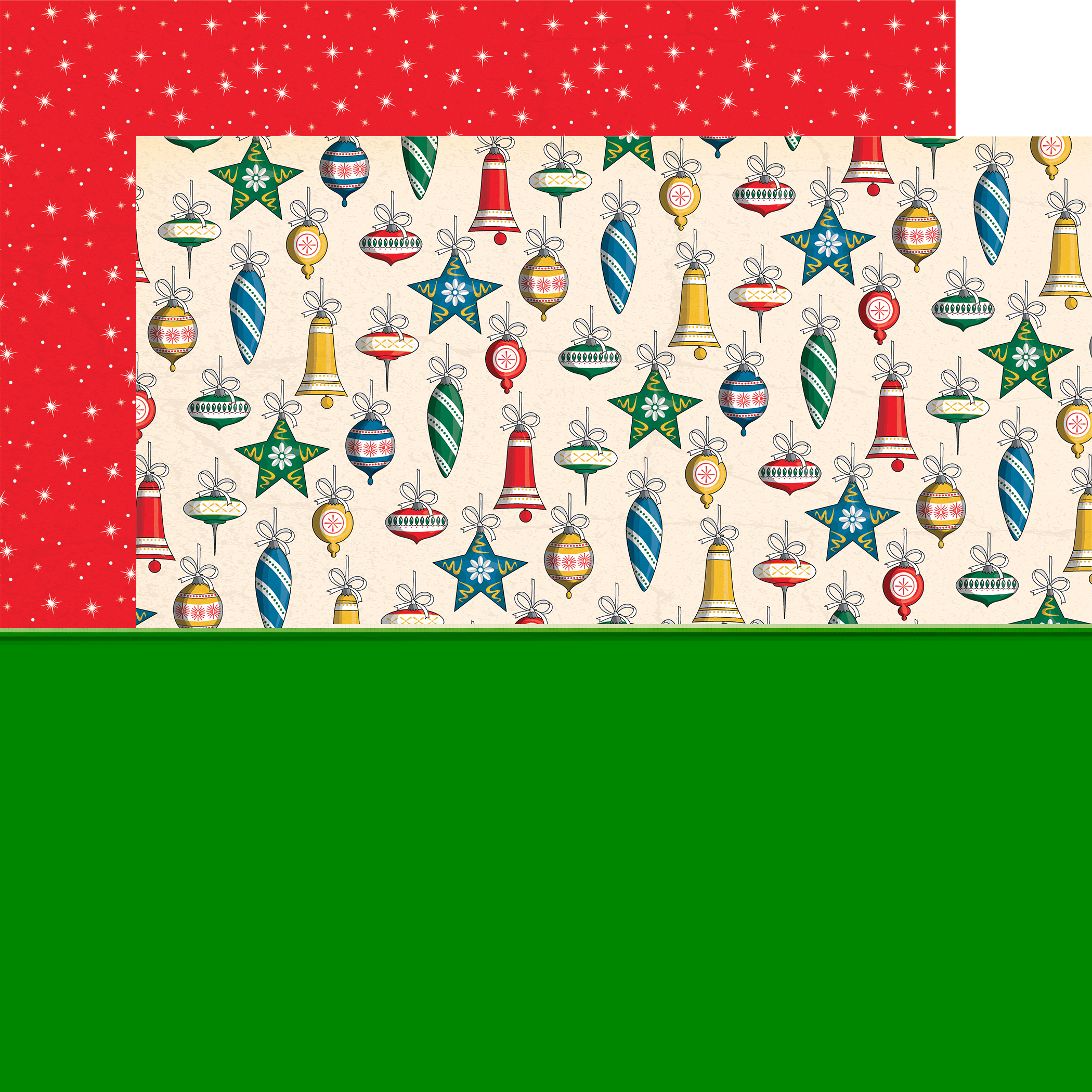 Carta Bella Season's Greetings Holiday Ornaments