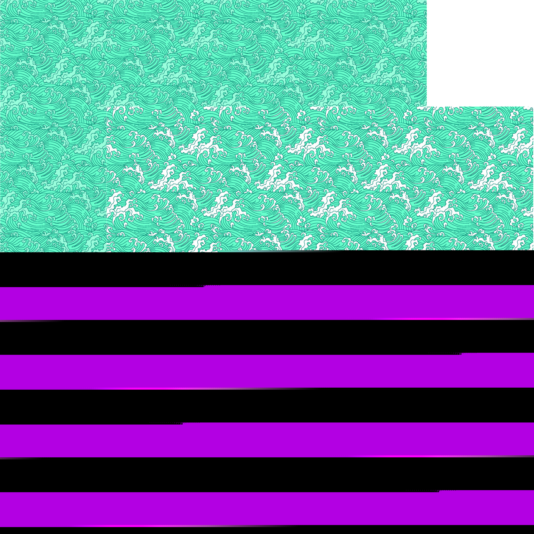Reminisce Dreaming of Japan 12X12 Great Waves