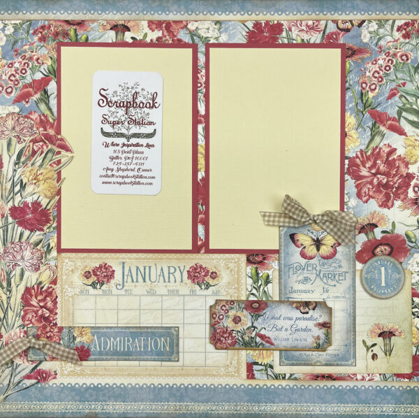 Graphic 45 Flower Market Calendar Kit Graphic 45 Flower Market Calendar Kit