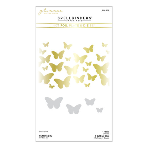 Spellbinders Foil Plate & Die Fluttering By Spellbinders Foil Plate & Die Fluttering By