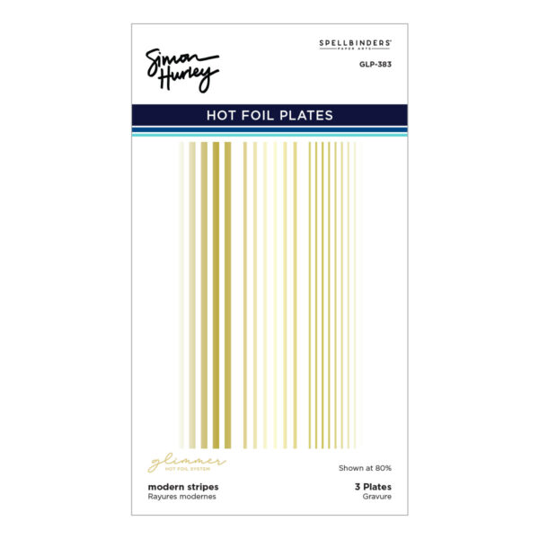 Spellbinders Foil Plate Simon Hurley Modern Stripes Spellbinders Foil Plate Simon Hurley Modern Stripes