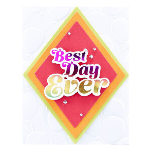 Spellbinders Foil Plate Glimmering Best Day