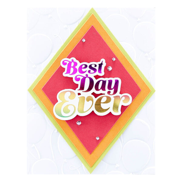 Spellbinders Foil Plate Glimmering Best Day