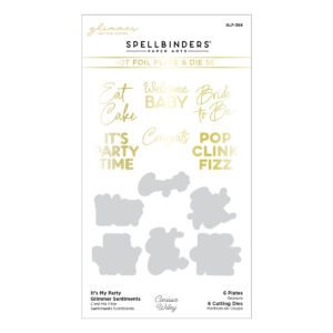 Spellbinders Foil Plate It's My Party Sentiments