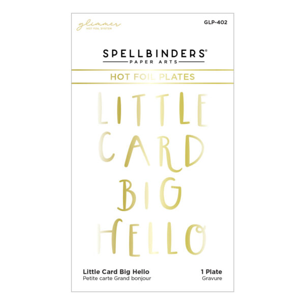 Spellbinders Foil Plate Little Card Big Hug Spellbinders Foil Plate Little Card Big Hug