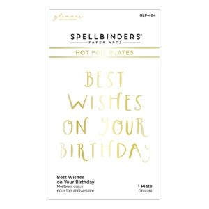Spellbinders Foil Plate Best Wishes