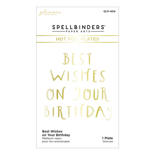 Spellbinders Foil Plate Best Wishes Spellbinders Foil Plate Best Wishes