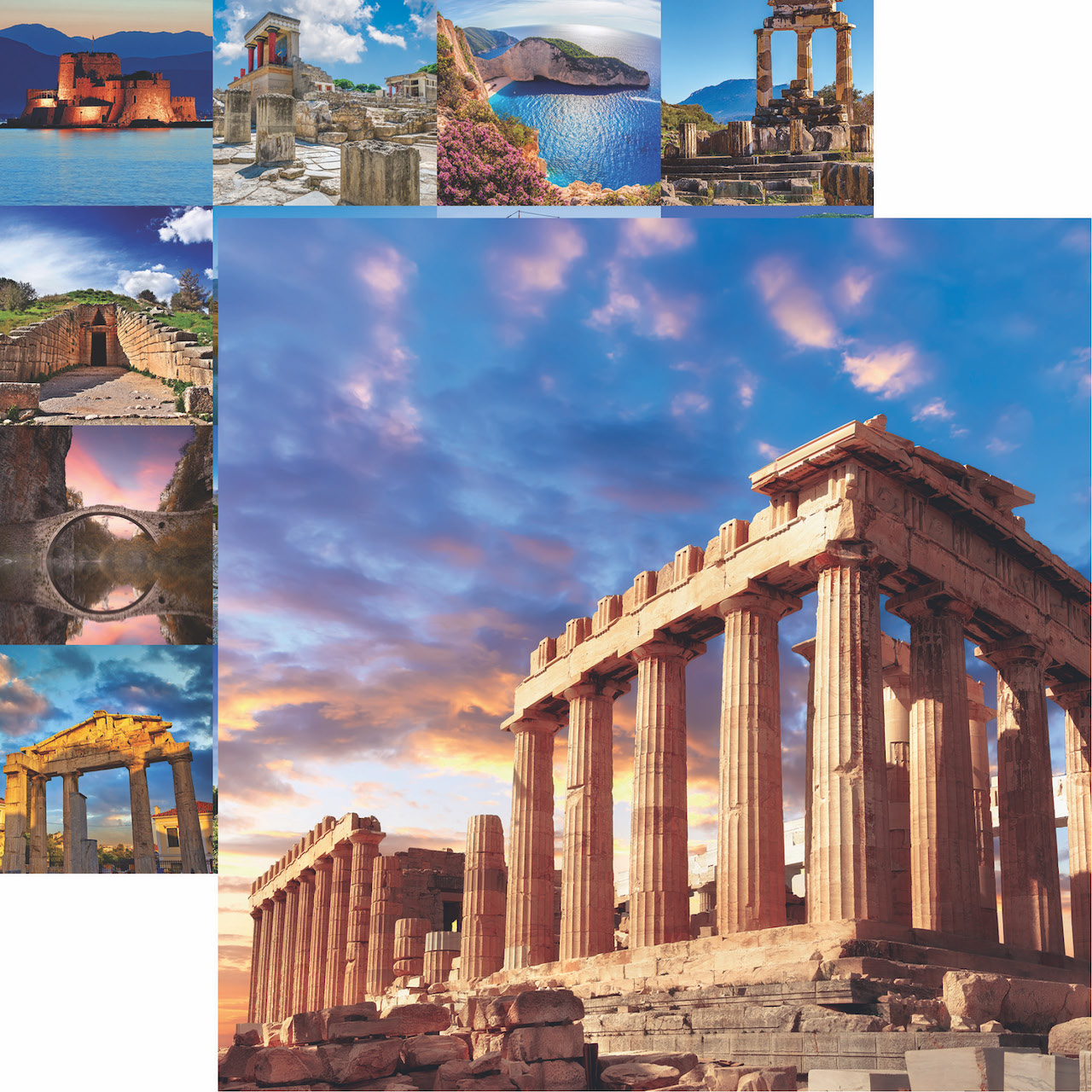 Reminisce Greece 12X12 Parthenon