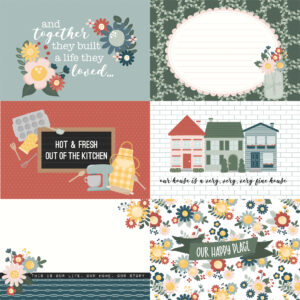 Echo Park Good To Be Home 12X12 6X4 Journaling Cards