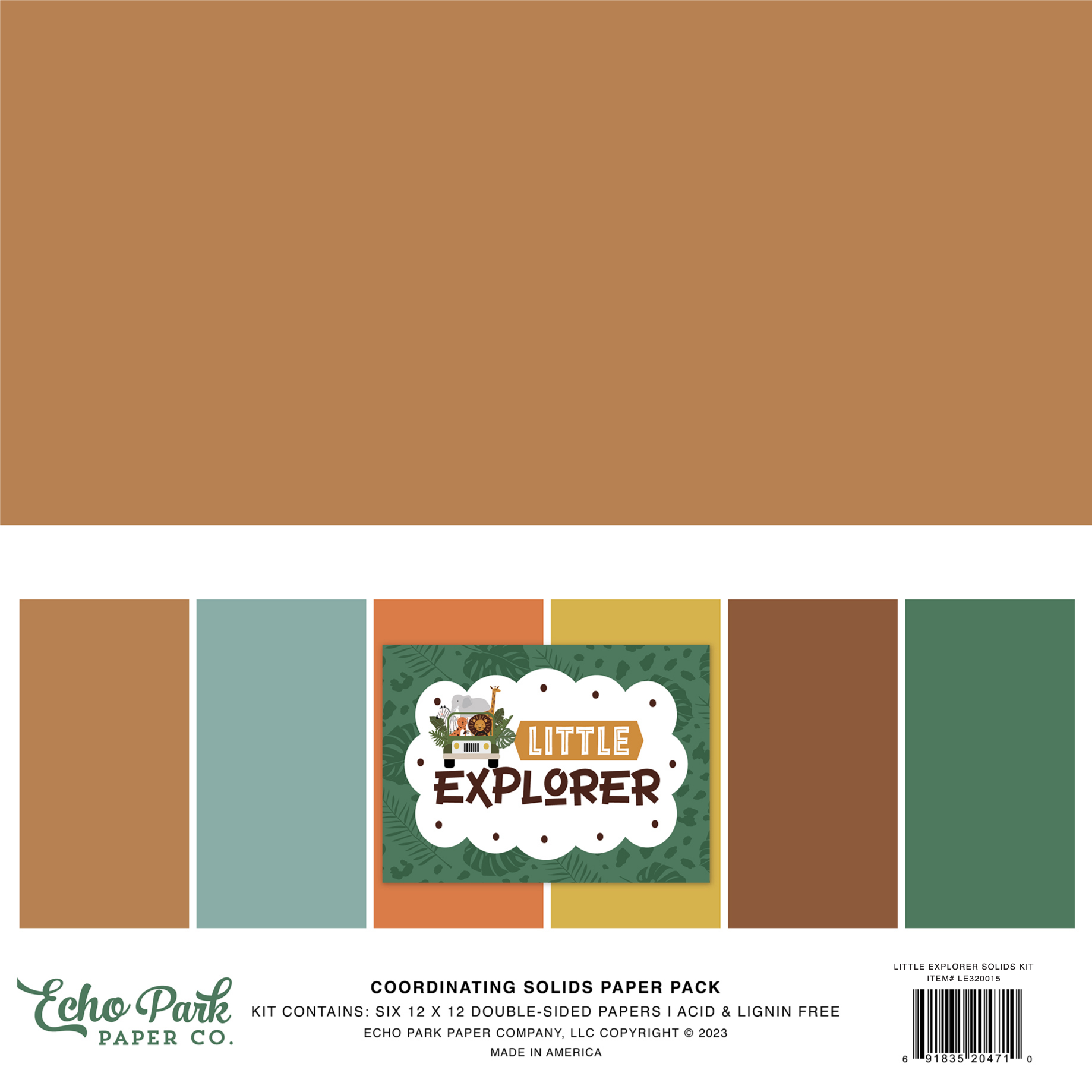 Echo Park Little Explorer Solids Kit