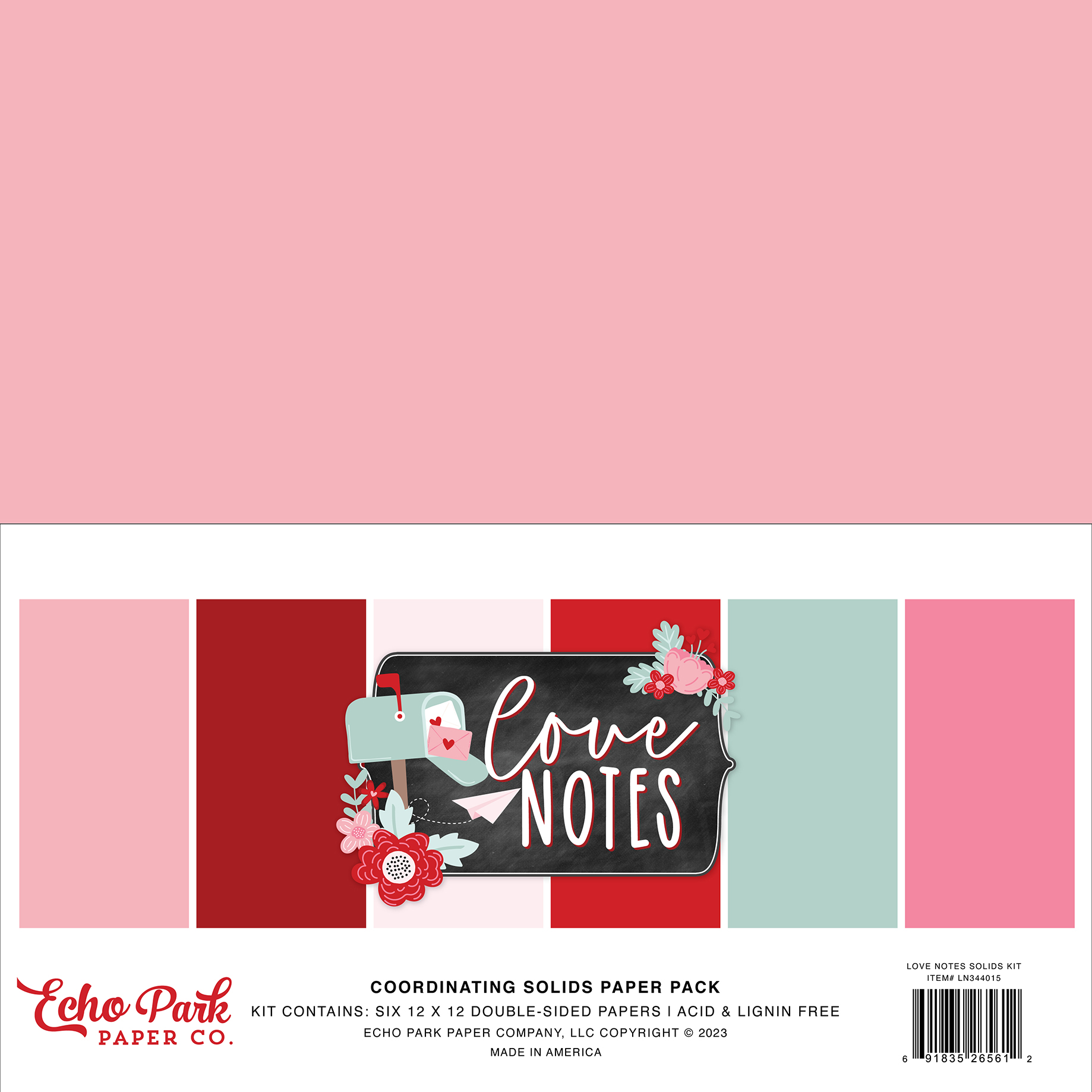 Echo Park Love Notes Solids Kit