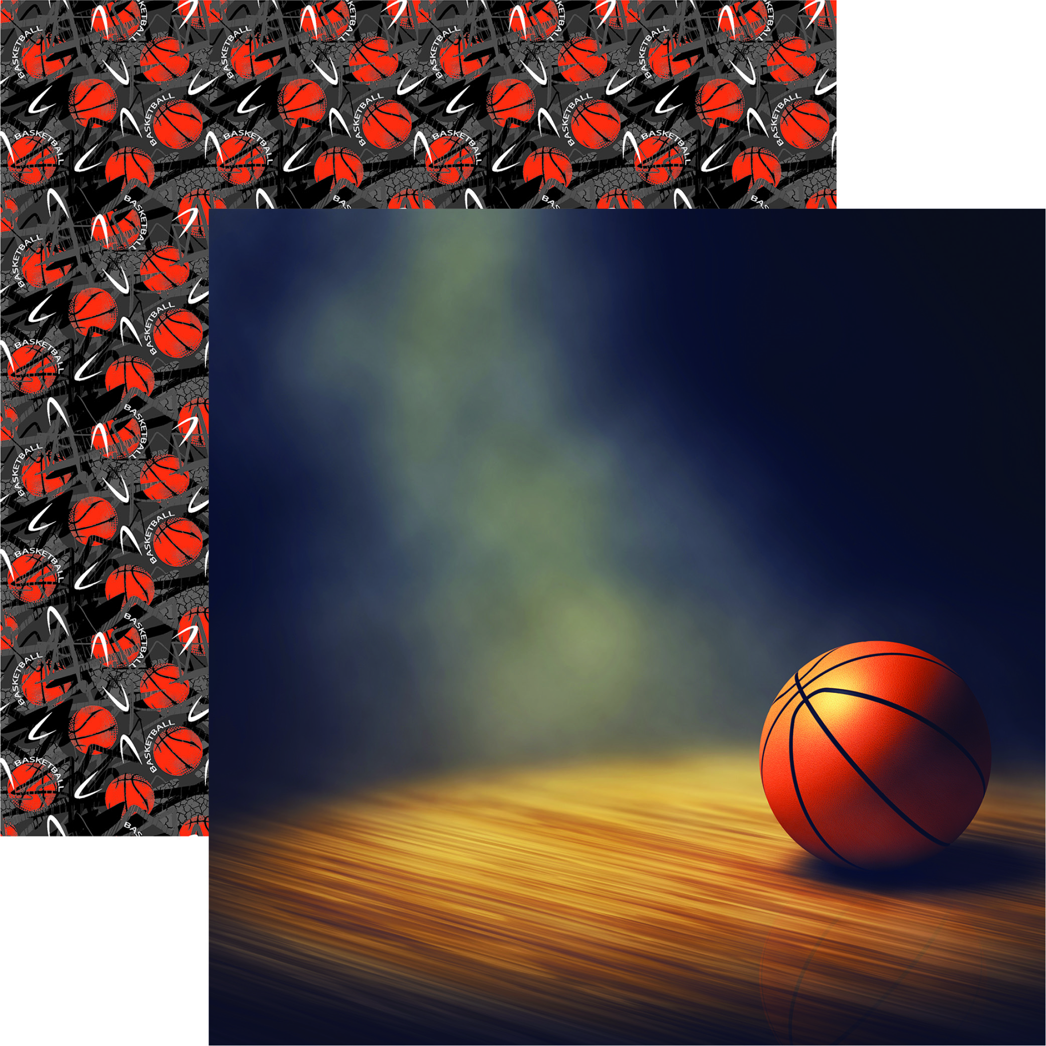 Reminicse Let's Play Basketball 12X12 in the Spotlight