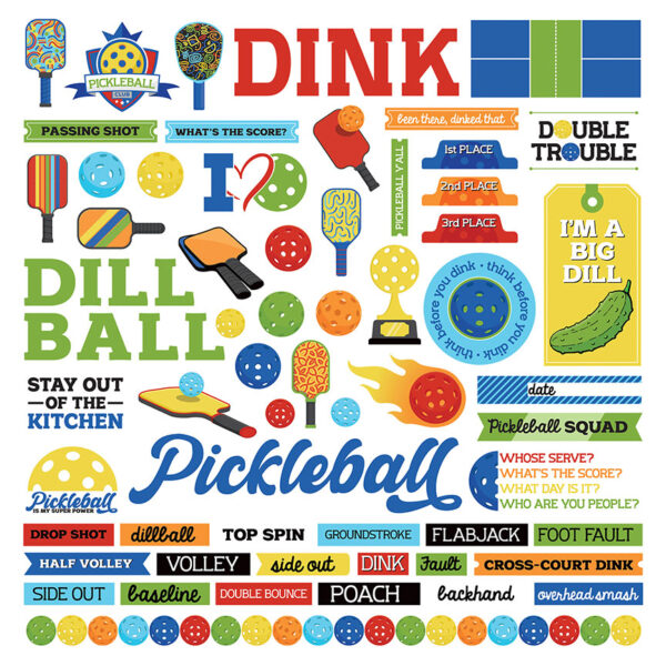 Photo Play Pickleball Element Sticker