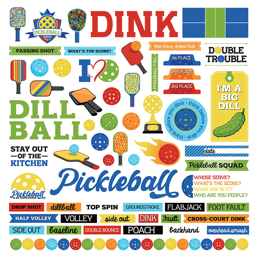 Photo Play Pickleball Element Sticker