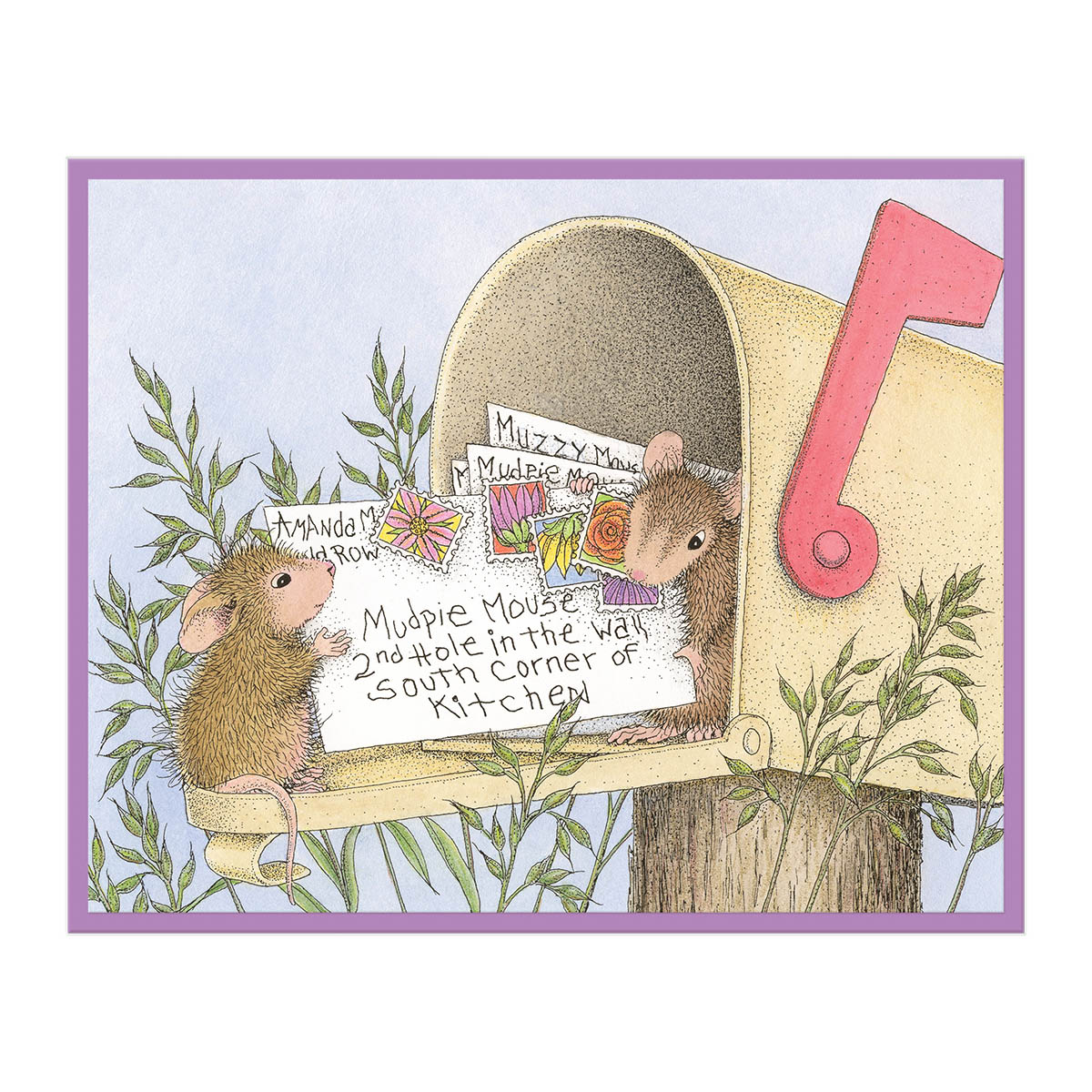 Spellbinders House Mouse Stamp Mouse Mail