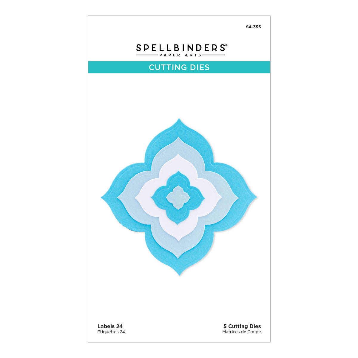 Spellbinders Labels 24 Etched Dies