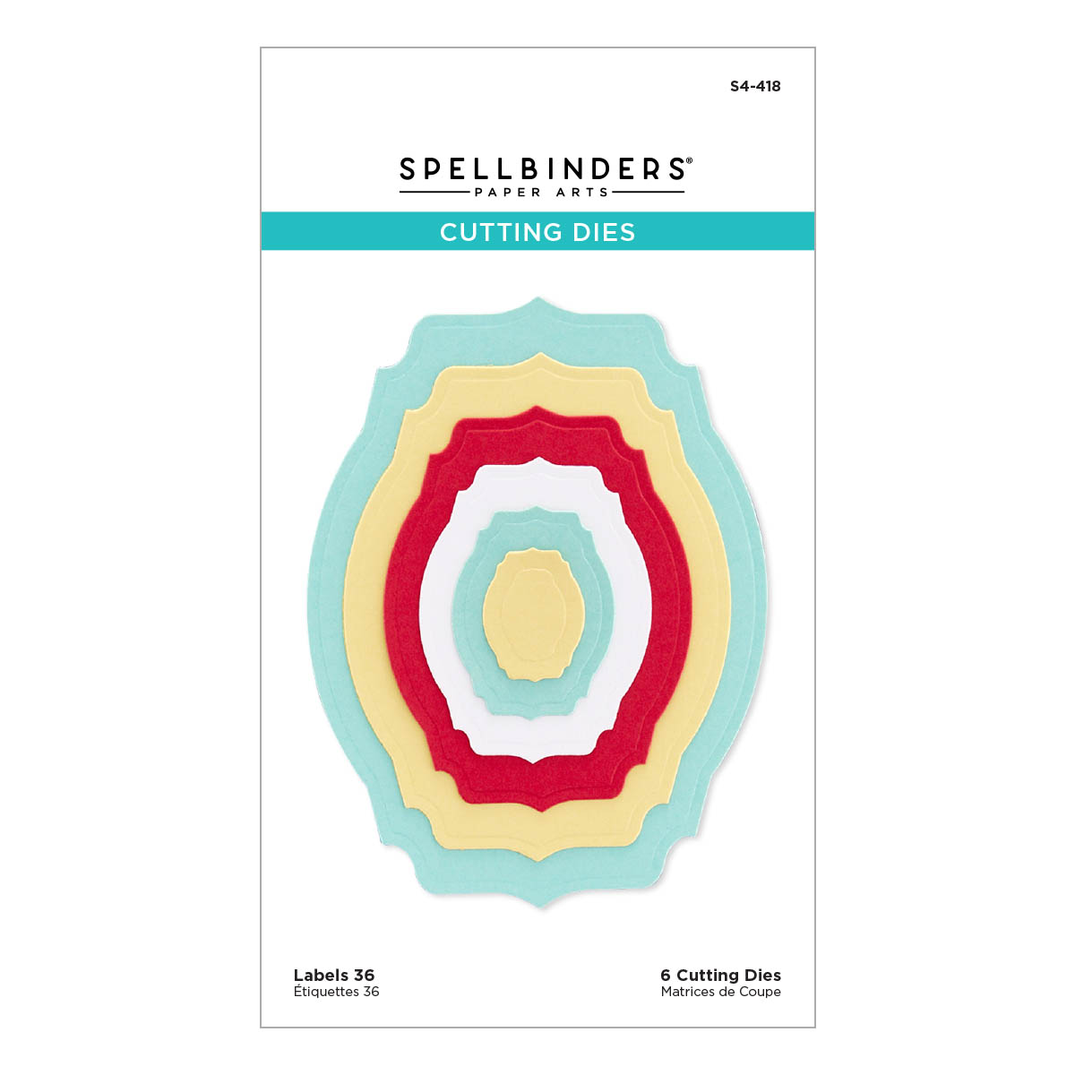 Spellbinders Labels 36 Etched Dies