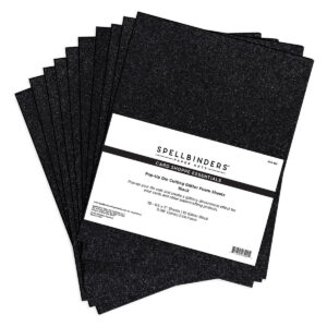 Spellbinders Pop Up Die Glitter Foam Black