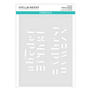 Spellbinders Stencil Glimmer Alphabet