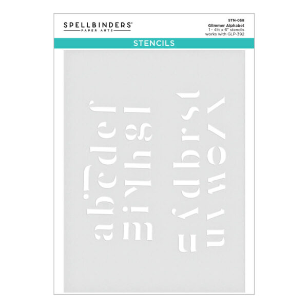Spellbinders Stencil Glimmer Alphabet Spellbinders Stencil Glimmer Alphabet